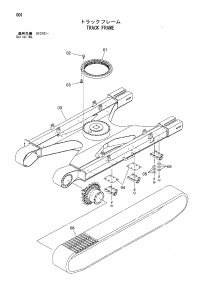Hitachi EG110R Rubber Track