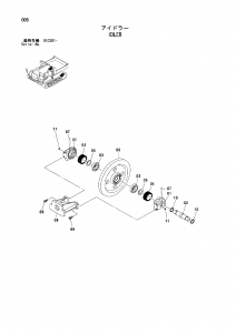 Hitachi EG40R Idler