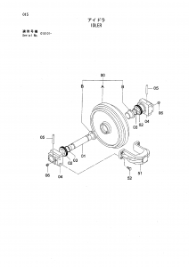 Hitachi EG70R idler