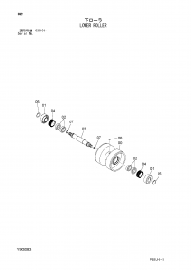 Hitachi Eg70R-3 bottom roller